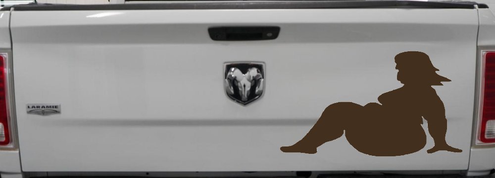 BBW Big And Beautiful Mud Flap Women Car or Truck Window Decal Sticker