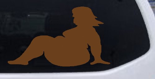 BBW Big And Beautiful Mud Flap Women Car or Truck Window Decal Sticker