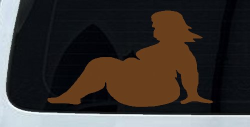 BBW Big And Beautiful Mud Flap Women Car or Truck Window Decal Sticker