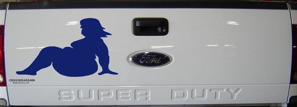 BBW Big And Beautiful Mud Flap Women Car or Truck Window Decal Sticker