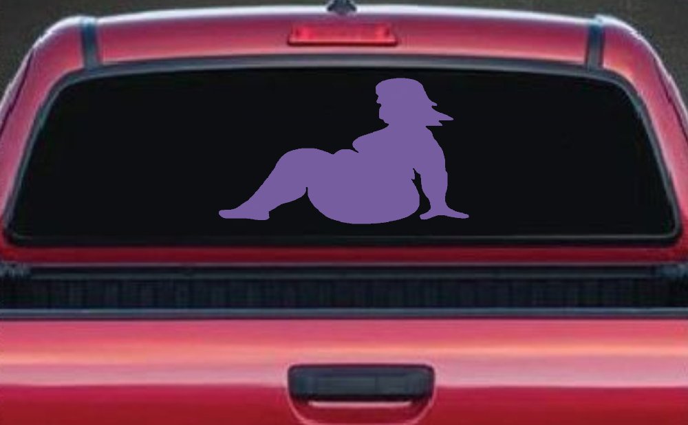 BBW Big And Beautiful Mud Flap Women Car or Truck Window Decal Sticker