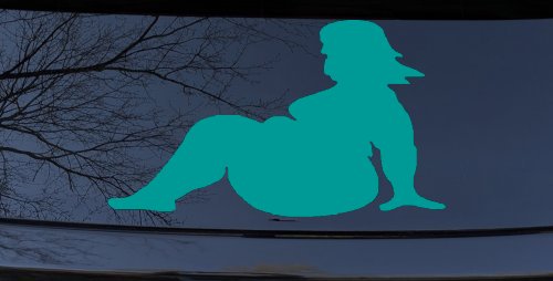 BBW Big And Beautiful Mud Flap Women Car or Truck Window Decal Sticker
