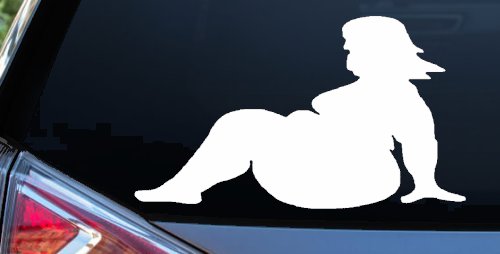 BBW Big And Beautiful Mud Flap Women Car or Truck Window Decal Sticker
