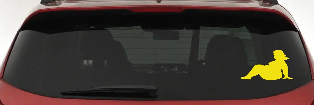 BBW Big And Beautiful Mud Flap Women Car or Truck Window Decal Sticker