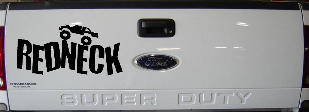 Redneck Truck Country Car or Truck Window Decal Sticker