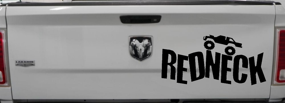 Redneck Truck Country Car or Truck Window Decal Sticker
