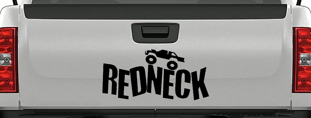 Redneck Truck Country Car or Truck Window Decal Sticker