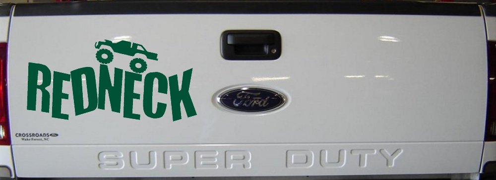 Redneck Truck Country Car or Truck Window Decal Sticker