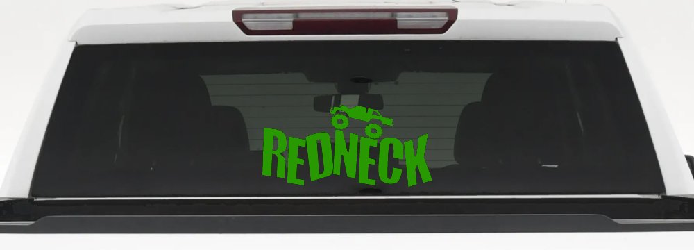 Redneck Truck Country Car or Truck Window Decal Sticker