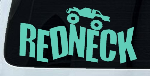 Redneck Truck Country Car or Truck Window Decal Sticker