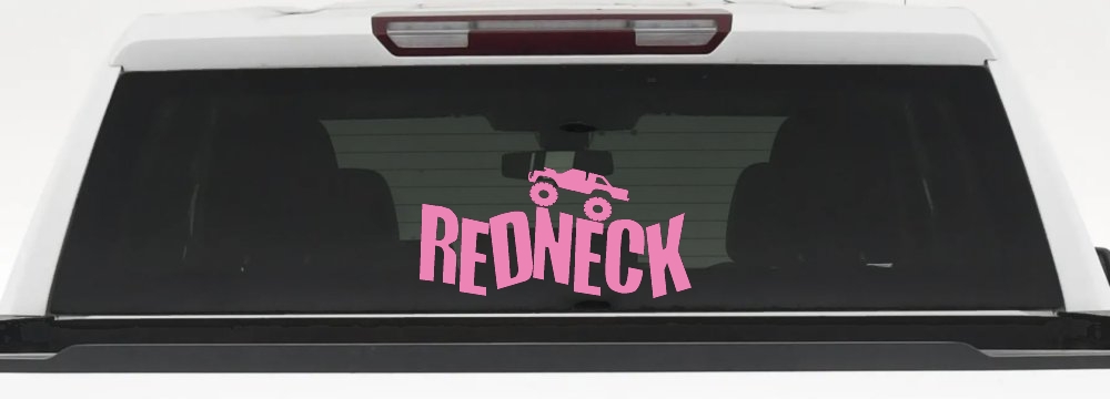 Redneck Truck Country Car or Truck Window Decal Sticker