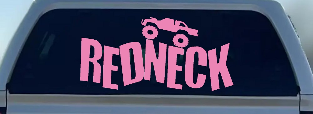 Redneck Truck Country Car or Truck Window Decal Sticker