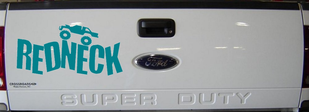 Redneck Truck Country Car or Truck Window Decal Sticker