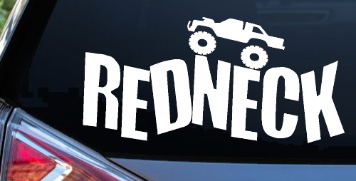 Redneck Truck Country Car or Truck Window Decal Sticker
