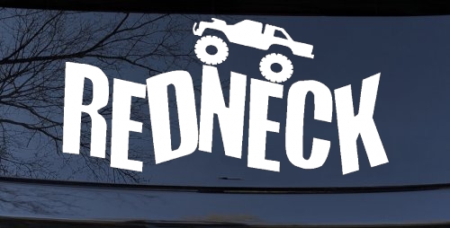 Redneck Truck Country Car or Truck Window Decal Sticker