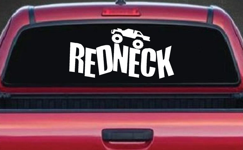 Redneck Truck Country Car or Truck Window Decal Sticker