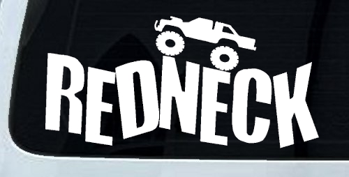 Redneck Truck Country Car or Truck Window Decal Sticker