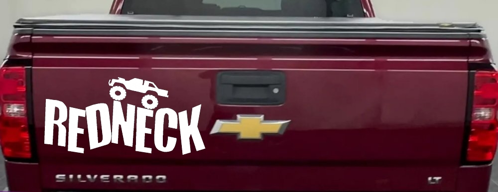 Redneck Truck Country Car or Truck Window Decal Sticker