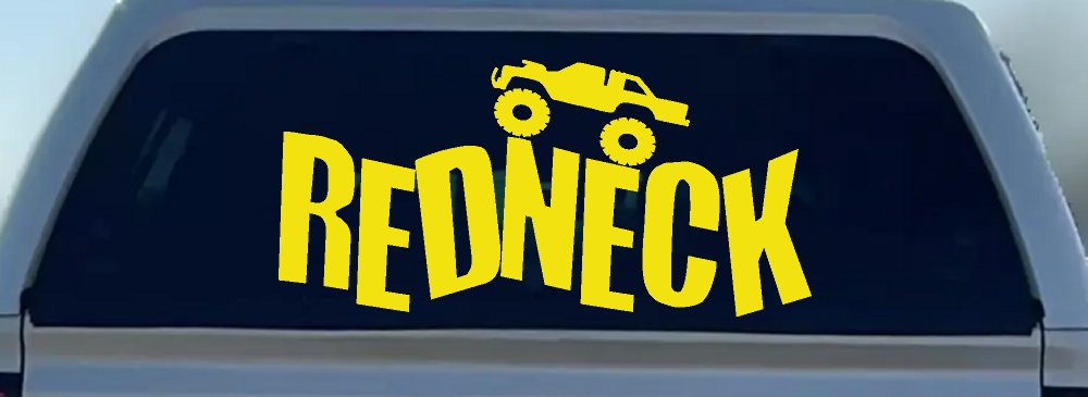 Redneck Truck Country Car or Truck Window Decal Sticker