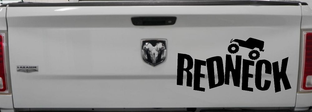 Redneck Jeep Country Car or Truck Window Decal Sticker