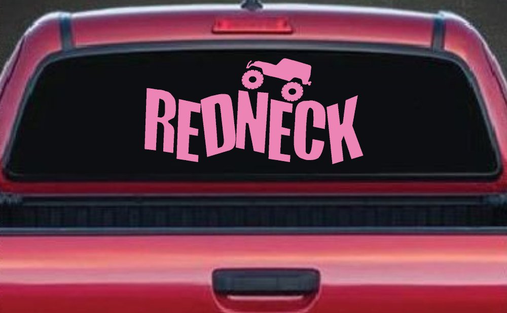 Redneck Jeep Country Car or Truck Window Decal Sticker