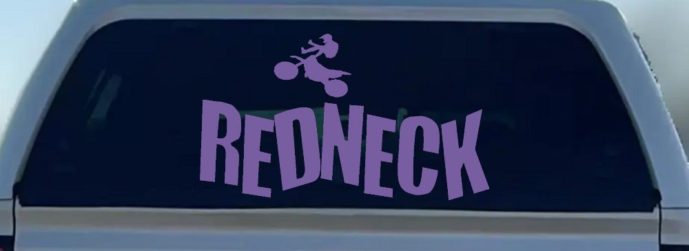 Redneck Dirtbike Country Car or Truck Window Decal Sticker