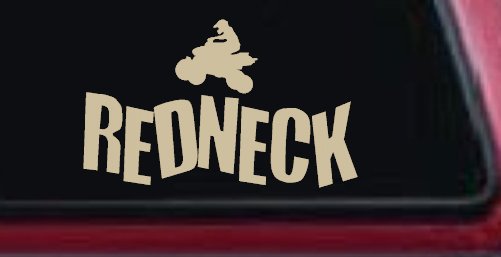 Redneck 4 Wheeler Country Car or Truck Window Decal Sticker