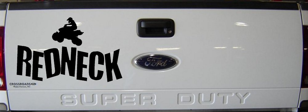 Redneck 4 Wheeler Country Car or Truck Window Decal Sticker