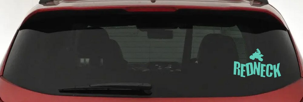 Redneck 4 Wheeler Country Car or Truck Window Decal Sticker