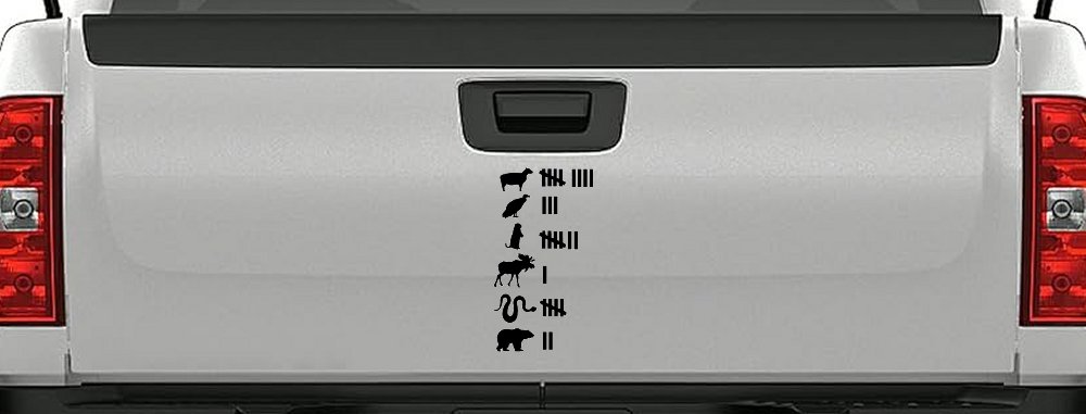 Northern Roadkill Keeping Count Funny Car or Truck Window Vinyl Decal Sticker (Black)