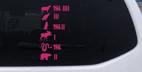 Northern Roadkill Keeping Count Funny Car or Truck Window Decal Sticker