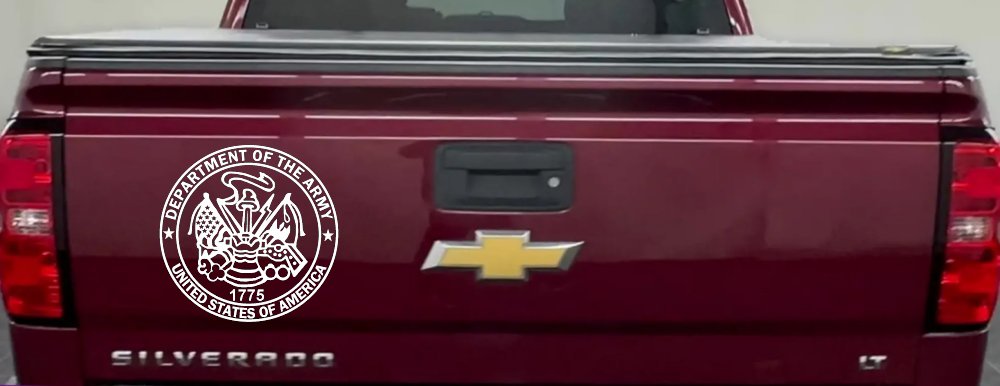Department Of The Army Seal  Military Car or Truck Window Decal Sticker
