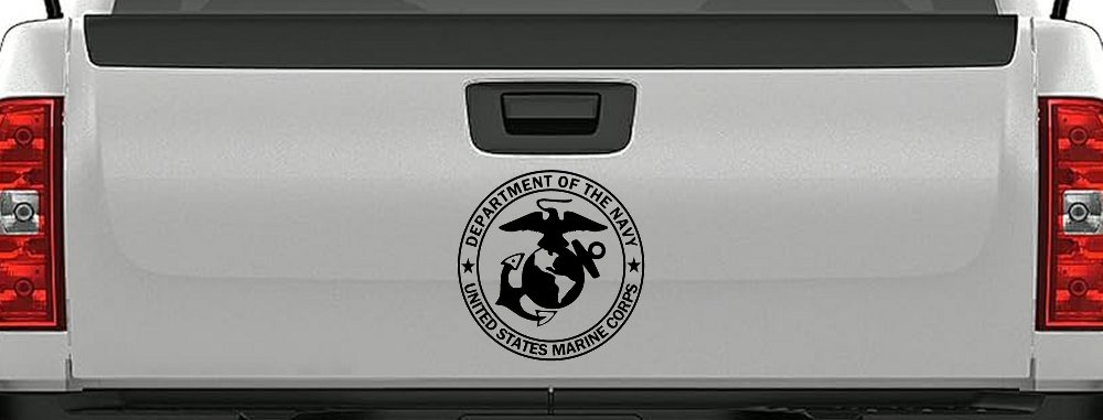 The Department Of The Navy Seal Military Car or Truck Window Vinyl Decal Sticker (Black)