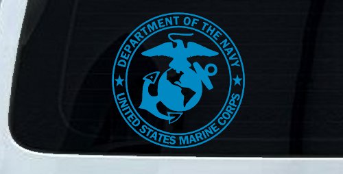 The Department Of The Navy Seal Military Car or Truck Window Decal Sticker (Blue)