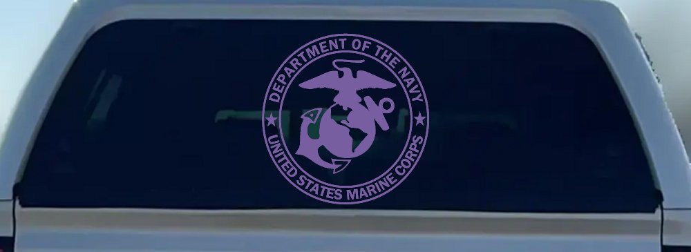 The Department Of The Navy Seal Military Car or Truck Window Decal Sticker (Purple)