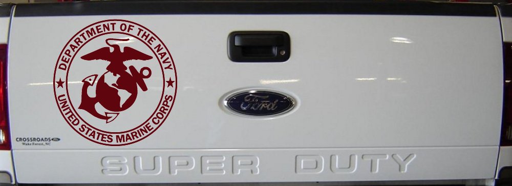 The Department Of The Navy Seal Military Car or Truck Window Vinyl Decal Sticker (Purple Red)