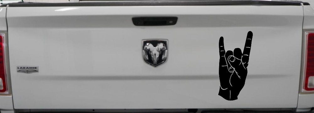 Rock N Roll Hand Gesture Music Car or Truck Window Decal Sticker