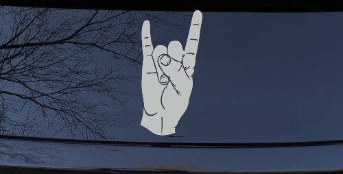 Rock N Roll Hand Gesture Music Car or Truck Window Decal Sticker