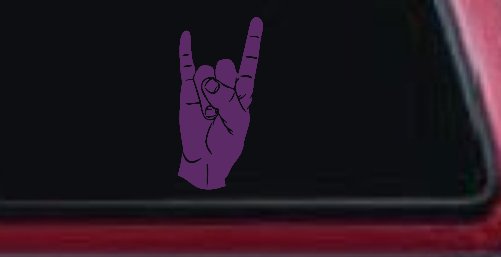 Rock N Roll Hand Gesture Music Car or Truck Window Decal Sticker