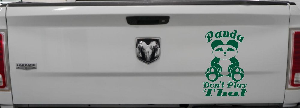 Panda Dont Play That Funny Car or Truck Window Decal Sticker