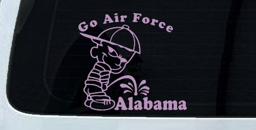 Go Air Force Pee On Alabama Car or Truck Window Decal Sticker
