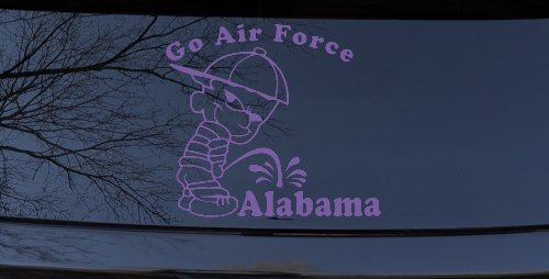 Go Air Force Pee On Alabama Car or Truck Window Decal Sticker (Purple)