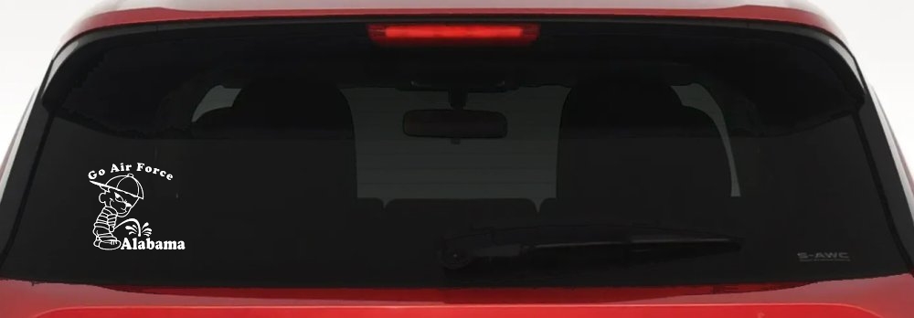 Go Air Force Pee On Alabama Car or Truck Window Decal Sticker