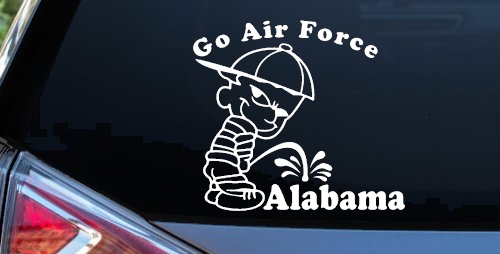 Go Air Force Pee On Alabama Car or Truck Window Decal Sticker