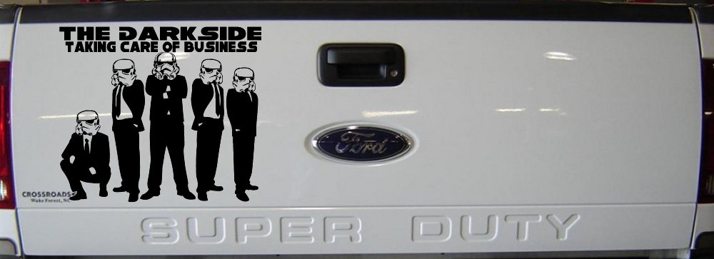 The Dark Side Taking Care Of Business Funny Car or Truck Window Decal Sticker
