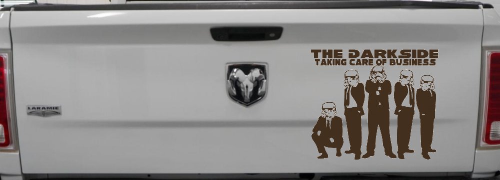 The Dark Side Taking Care Of Business Funny Car or Truck Window Decal Sticker