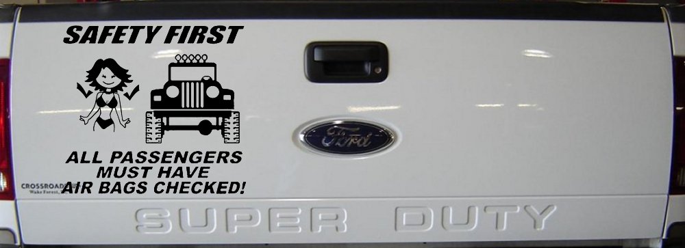 SAFETY FIRST Off Road Car or Truck Window Decal Sticker