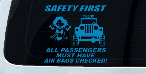 SAFETY FIRST Off Road Car or Truck Window Decal Sticker