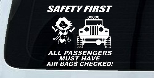 SAFETY FIRST Off Road Car or Truck Window Decal Sticker