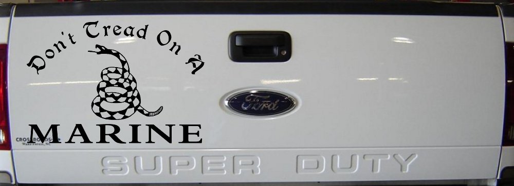 Dont Tread On A Marine Military Car or Truck Window Vinyl Decal Sticker (Black)
